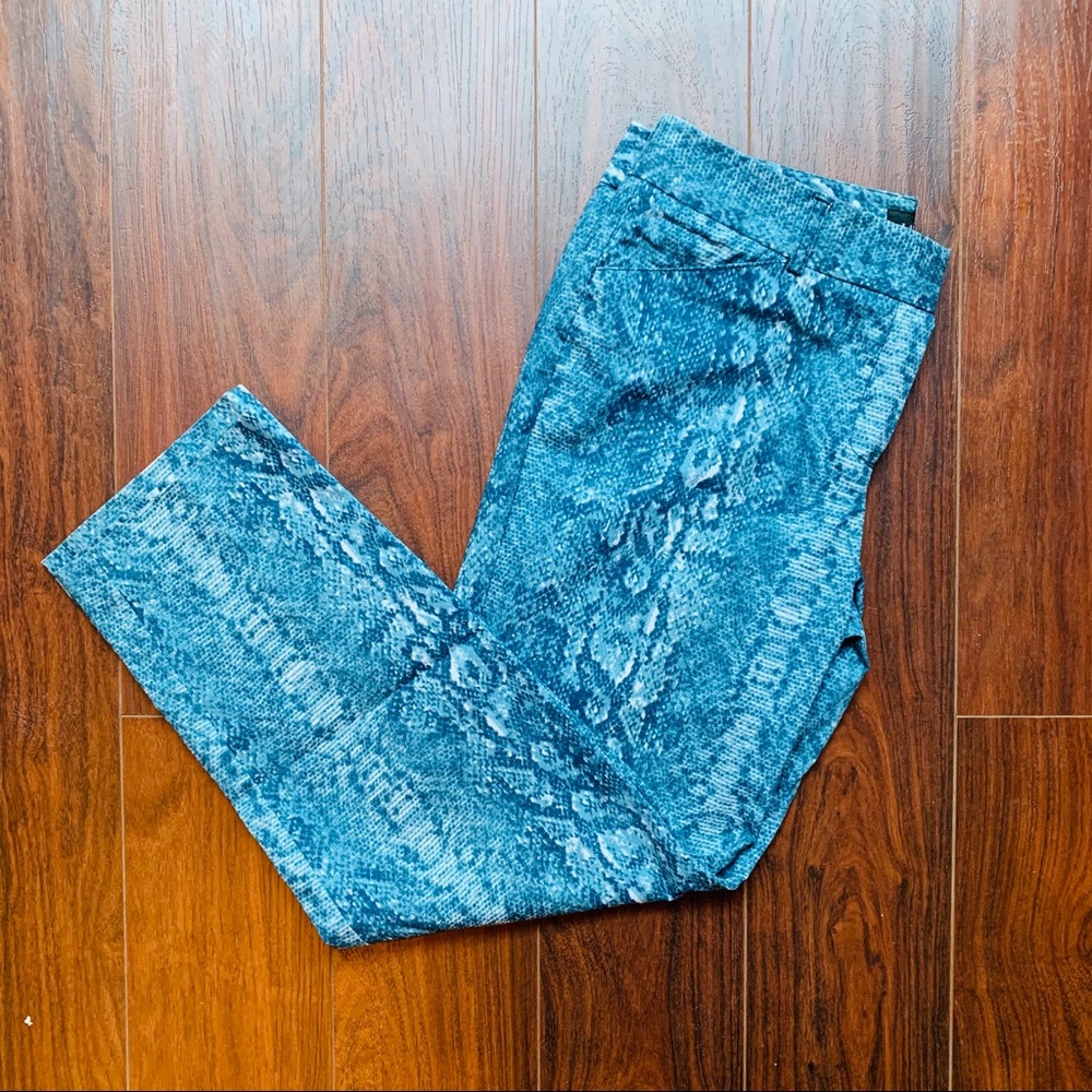 Larry Levine turquoise snake skin pants 👖 - Picture 2 of 4